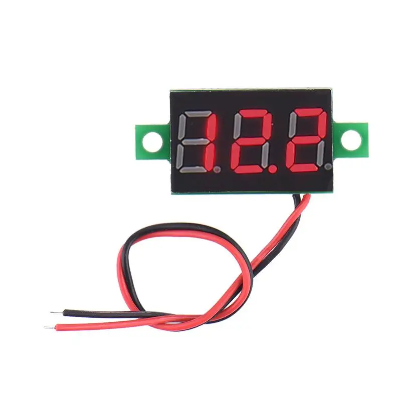 

2 Wire Precision DC Digital Voltmeter Head LED Digital Voltmeter DC4.5V-30V Mini Digital Voltmeter