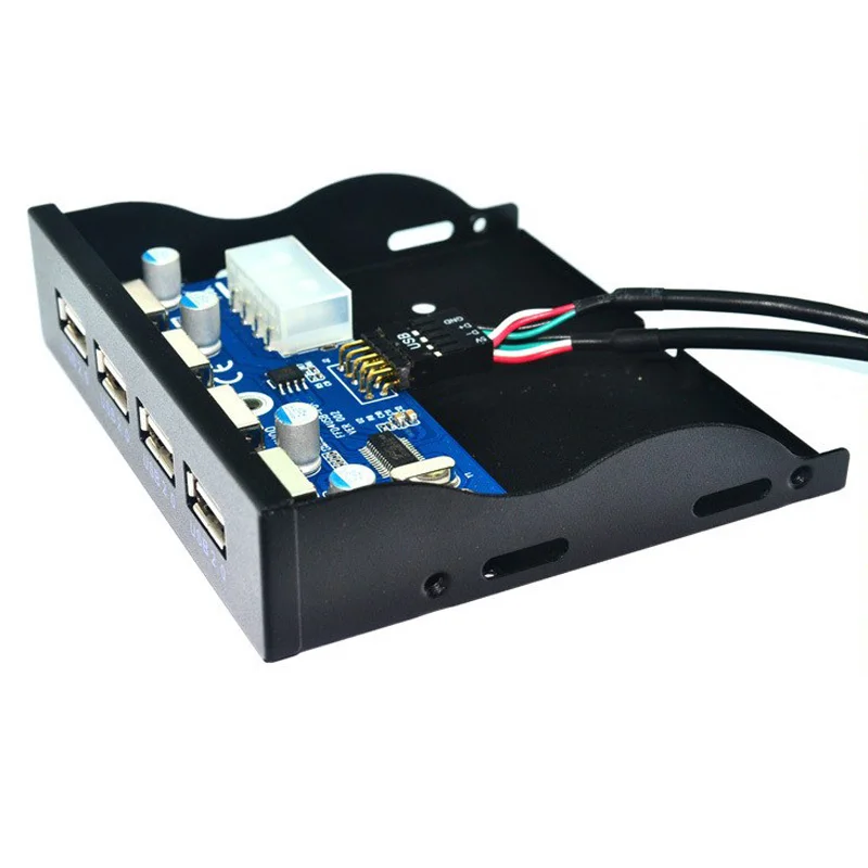 H1111Z 4 портовый USB 2 0 концентратор адаптер ПК Передняя панель расширительный