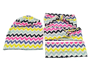 

S17564 2017Newest cotton good stretch colorful stripe headbands fashion Aztec girls hair fascinators headband for women