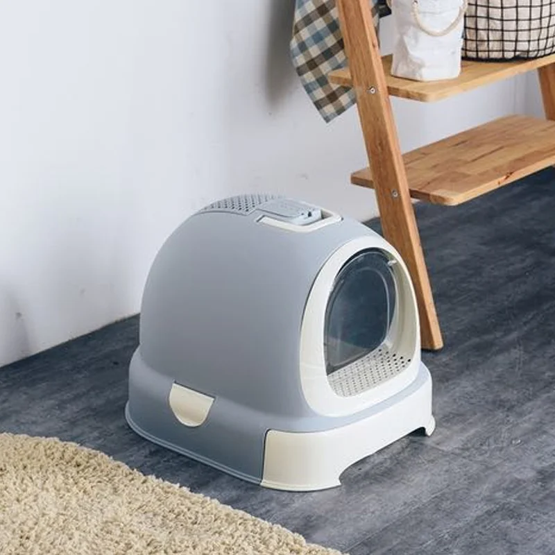 

Cat litter basin fully enclosed cat toilet drawer push-pull tray oversized cat pot cat supplies cat litter box ZP4111745