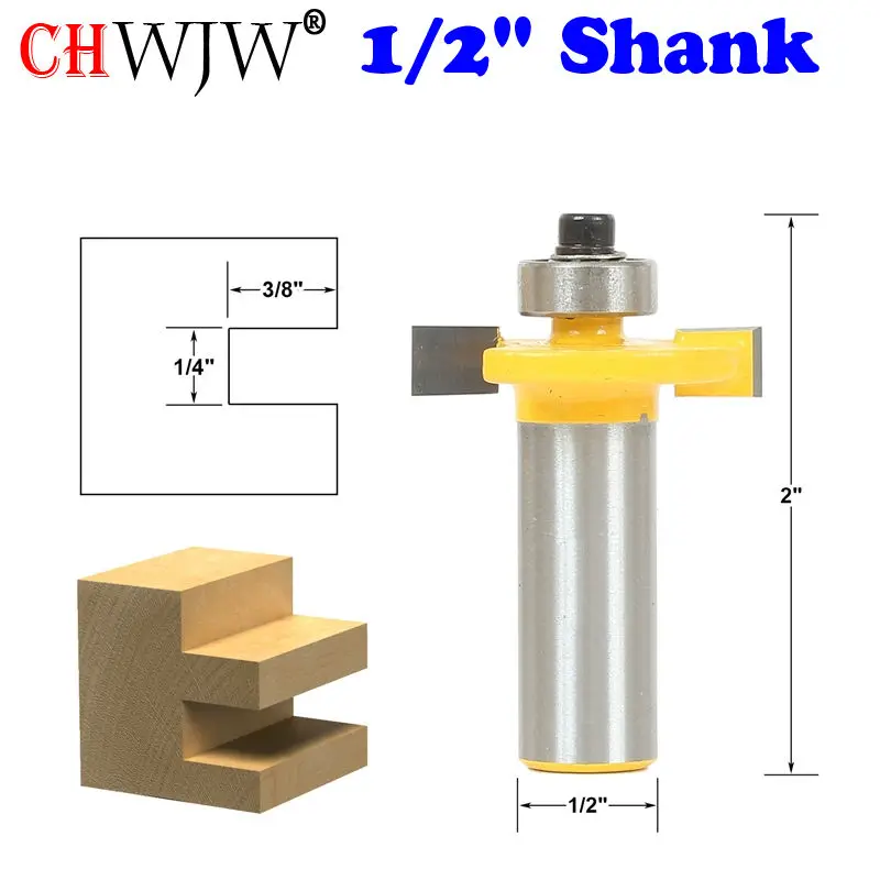 

1/4" Slot Slotting & Rabbeting Router Bit - 1/2" Shank - Chwjw 14184