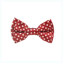 Новинка года, Белый горошек, бордовый Детский галстук-бабочка для мальчиков и девочек, 16 цветов, платье-смокинг в горошек Милая бабочка-бабочка