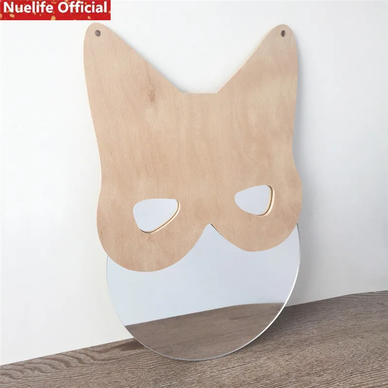 

28cmx28cm Cartoon fox acrylic mirror sticker kids room kindergarten living room bedroom bathroom wall decoration wall sticker A5