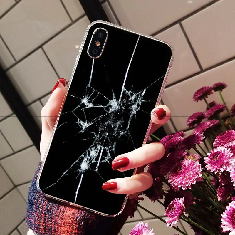 Broken glass screen