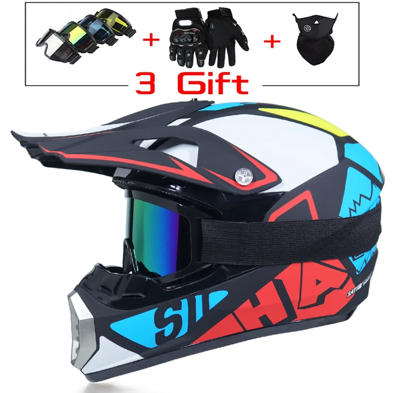 Мотоциклетный шлем внедорожный для мотокросса atv dirt bike cross также подходит детских