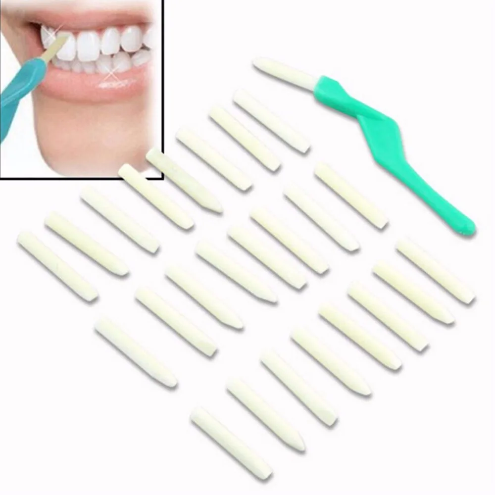 Novelty Teeth Whitening Stick Whiten Teeth Dental Peeling Stick With 25Pcs Eraser Brush Pen