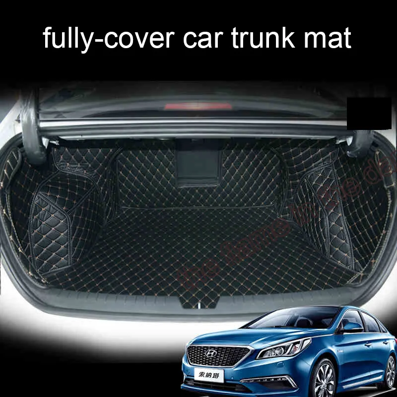 

Custom fit car trunk mat for Hyundai Sonata 2015 2016 2017 9th 3D car styling carpet cargo liner
