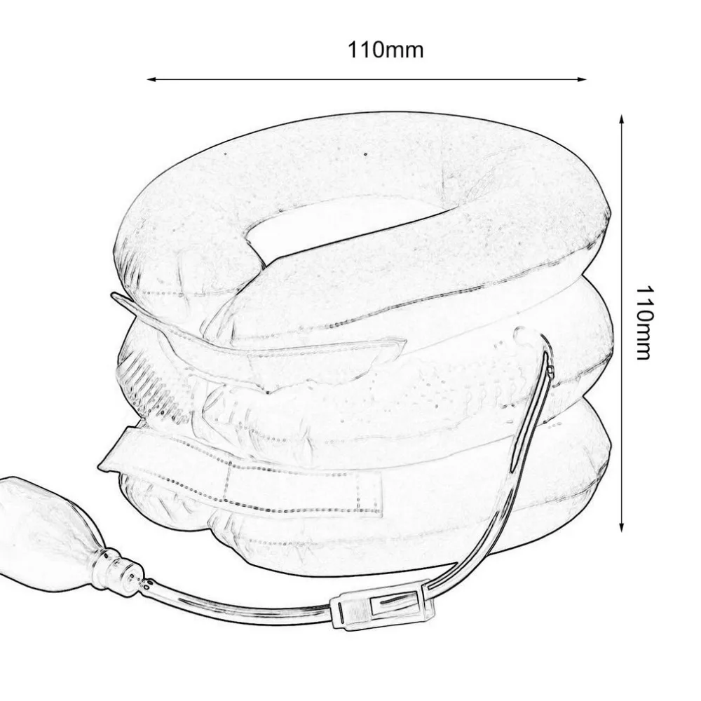 Надувной ошейник шейный позвоночник Тяговый мягкий бандаж массаж снимает головную боль голова спина плечо Шея боль Массажер