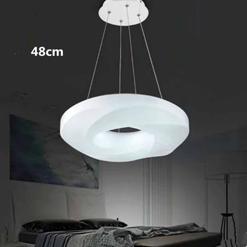 Led restaurant chandeliers restaurant lights acrylic North European chandeliers single head ring dining room dining table lamp