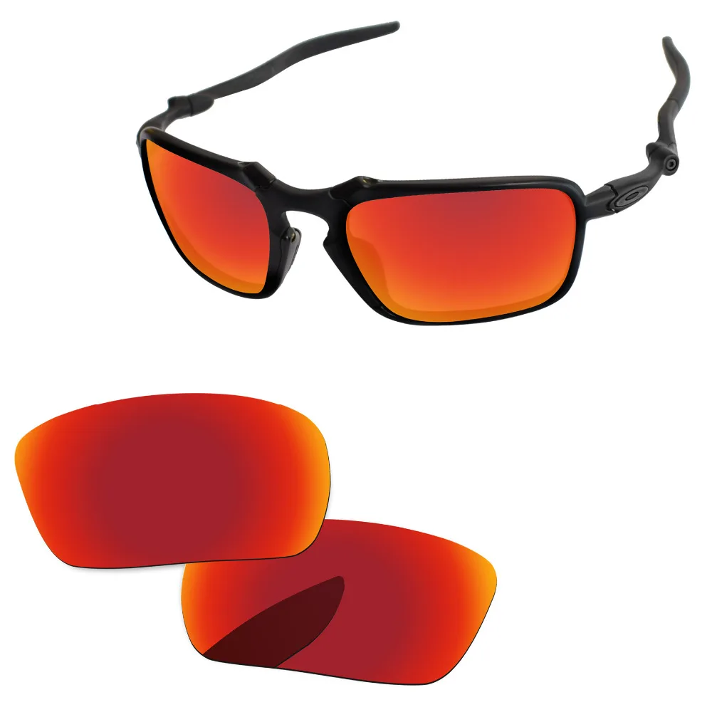 

Fire Red Mirror Polarized Replacement Lenses For Badman Sunglasses Frame 100% UVA & UVB Protection