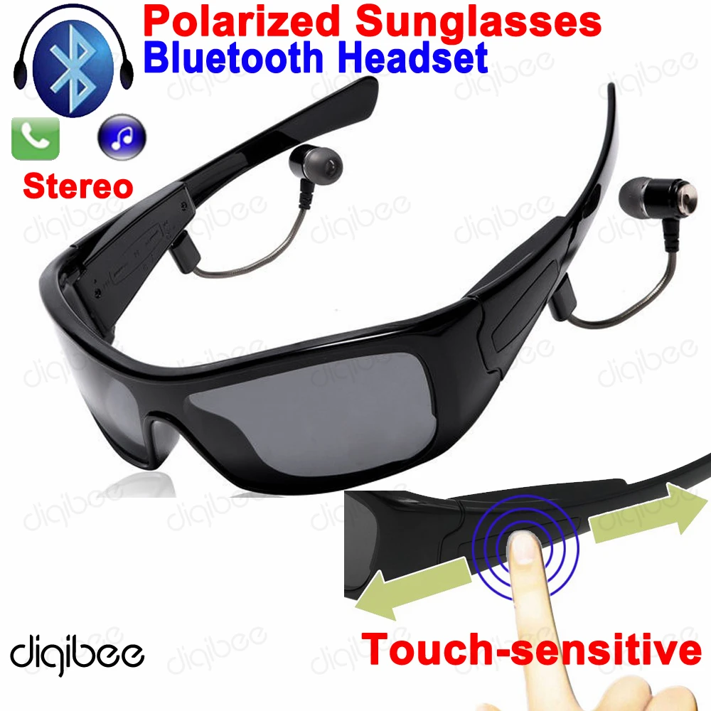 Fashion Touch Mode TR90 UV400 Polarized Sunglasses Bluetooth Headset