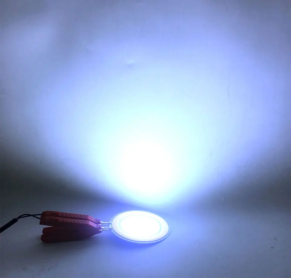 82mm Round Double Color 12V COB LED Light 5W +5W Yellow White Color DC12V Circular COB Lamp for DIY Car Decor Lighting LED Bulbs (12)