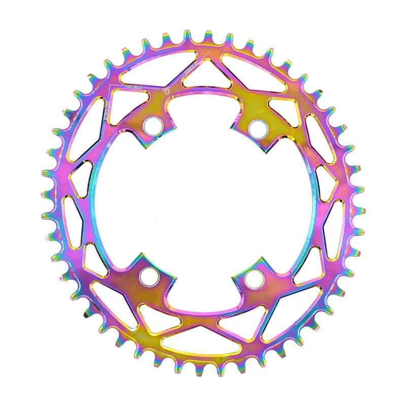 

PASS QUEST X110 / 4 BCD 110BCD Titanium-plated Oval Road Bike Narrow Wide Chainring 40T-52T R2000 R3000 4700 5800 6800 DA9000