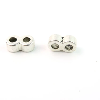 

40pcs For 3MM round cord 2 Strand separator connectors Jewelry Findings & Components D-5-3-26
