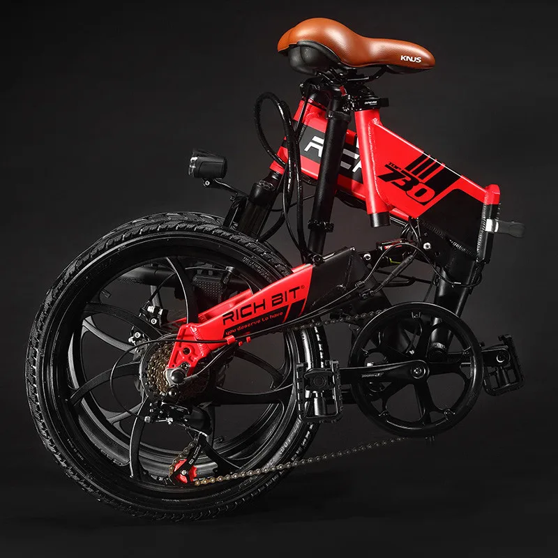 Flash Deal RichBit New ebike 48V 8Ah Hidden Battery Folding Electric Bike 7 Speed Integrated Rim Electric Bicycle Mtb bicicleta eletrica 2