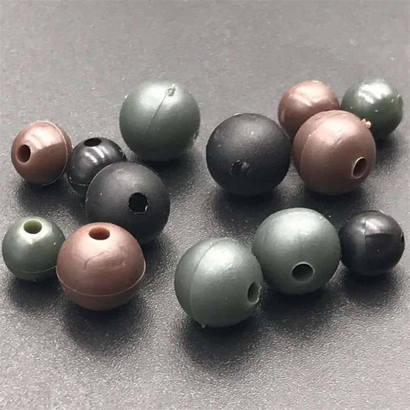 100pcs Carp fishing soft PE beads quick change beads for
