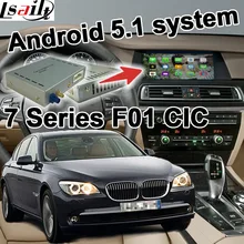Android 6.0 cuadro de navegación GPS para BMW F01 7 series CIC sistema de interfaz de vídeo caja de espejo enlace youtube waze iGO yandex