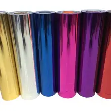 1 лист, 1" x 20"/25 см x 50 см, металлический виниловый светильник с теплопередачей, блестки, ПВХ, пресс-футболка, железная печать на HTV