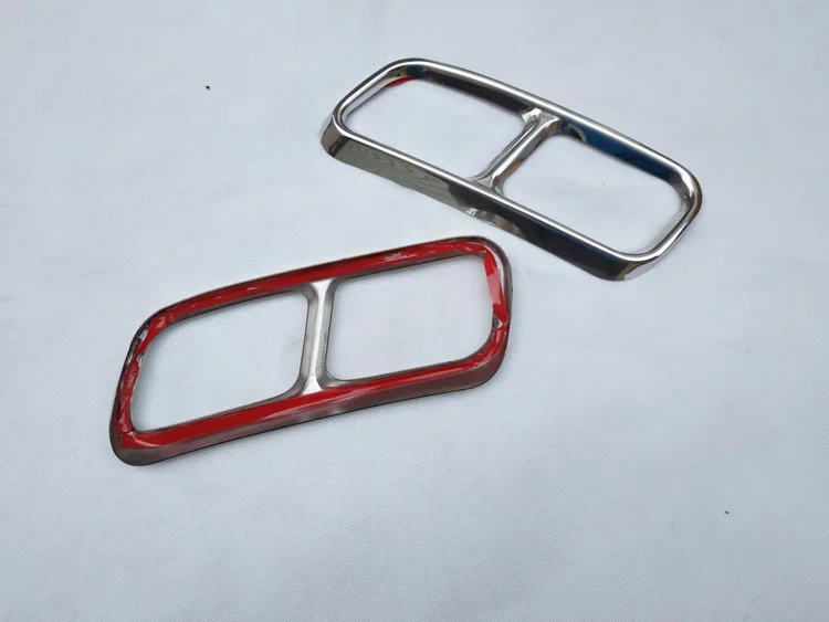 for audi q7 4m 2016 2017 2018 muffler Stainless steel Exhaust Tip Muffler Pipe Cover car accessories (2)