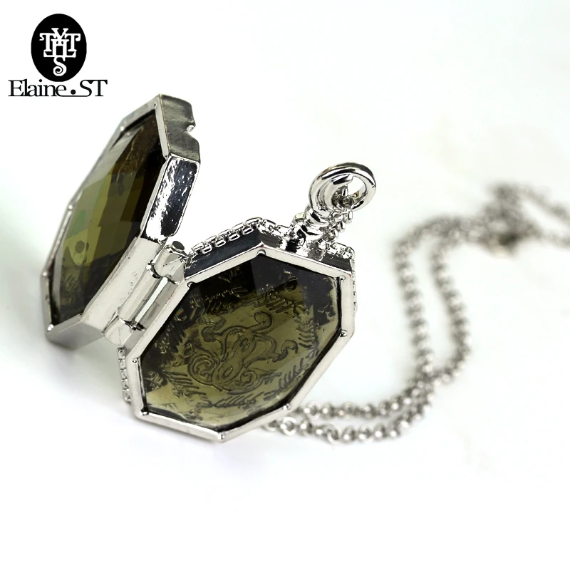 

Horcrux Locket Glass Box Alloy Pendant Cool Necklaces Necklace Chain Decoration Charm Gift For Fans Cosply Jewelry Wholesale