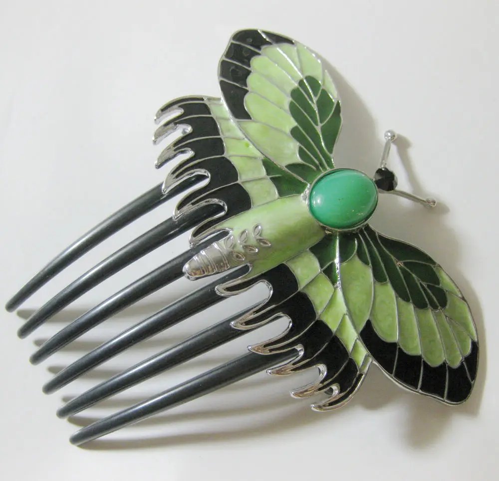 Luxury Version TITANIC Rose's Beautiful Butterfly Hairpin Cosplay Comb