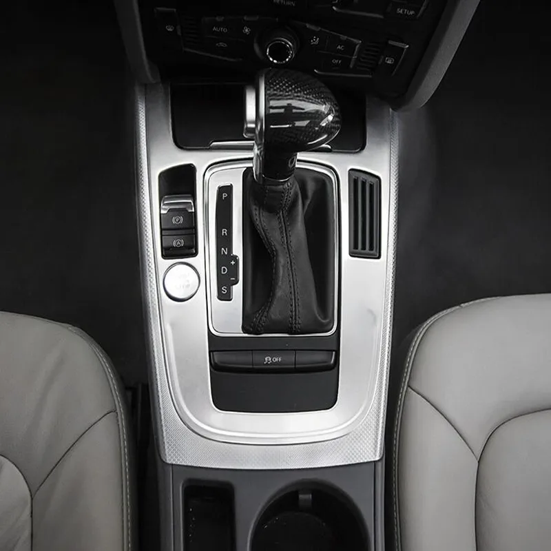 Нержавеющая сталь, центральная консоль, панель переключения передач, декоративная накладка для Audi A4 B8 2010-, аксессуары для салона автомобиля