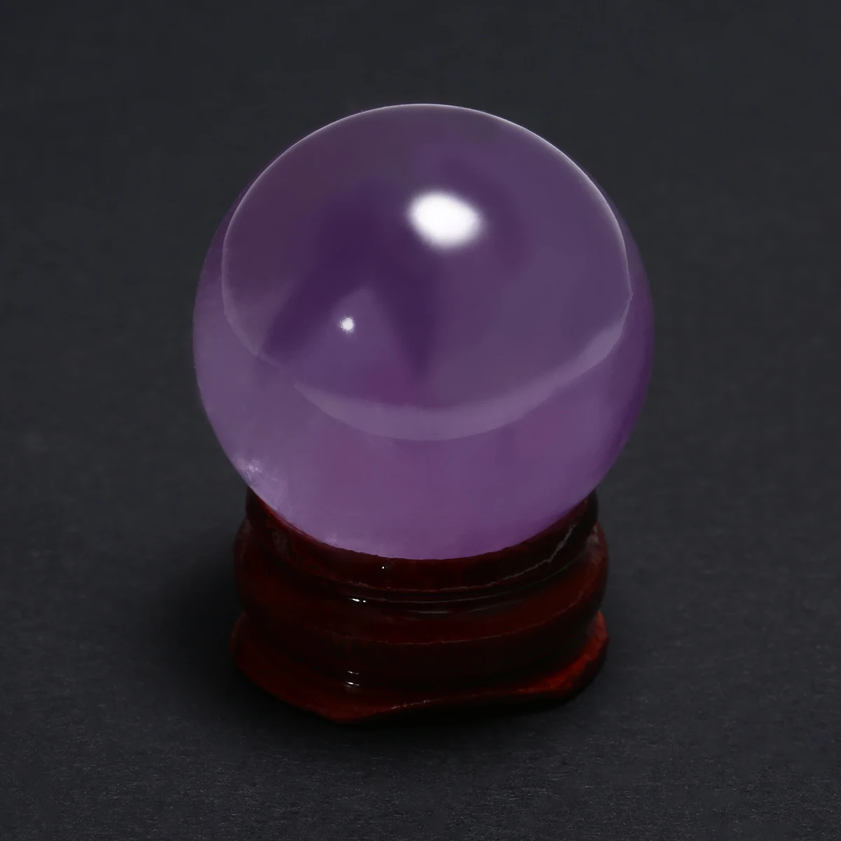 New Beautiful 30mm Natural Purple Amethyst Quartz Crystal Healing Ball Sphere Ornaments + Stand Beautiful Home Decoration