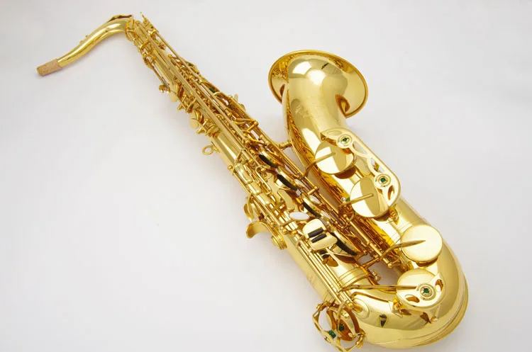 

Brand Western Musical Instruments Saxophone China Taiwan Cadeson WS-T600L Tenor B Flat Brass Gold Lacquer Sax Bb Tune Saxofone