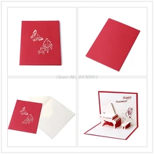 Поздравление с днем рождения карты 3D лазерная резка счастливое поздравление с днем рождения карты пианино поздравительный подарок открытки ручной работы пользовательский подарок