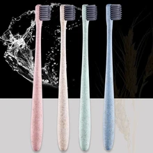 Маленькая бамбуковая зубная щетка с зубными щётками для детей и взрослых, зубная щетка из микрофибры для зубов, щетка для чистки языка, скребок для языка