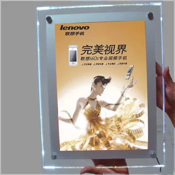 

6 Units X A3 Acrylic transparent frame super bright led advertising board light boxes