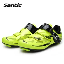 Santic обувь для велоспорта Мужская нейлоновая обувь для шоссейного велосипеда дышащие самоблокирующиеся кроссовки велосипедная Обувь Zapatillas Ciclismo