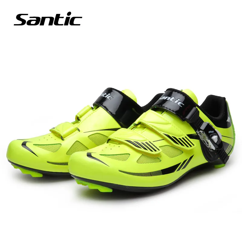 

Santic Cycling Shoes Men Nylon Road Bike Shoes Breathable Self-Locking Sneakers Bicycle Shoes Zapatillas Ciclismo