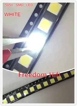 

1000PCS 5050 SMD LED Diodes smd 5050 White/Nature white led CCT:4000-4500k 0.2w-60MA 5050 NW