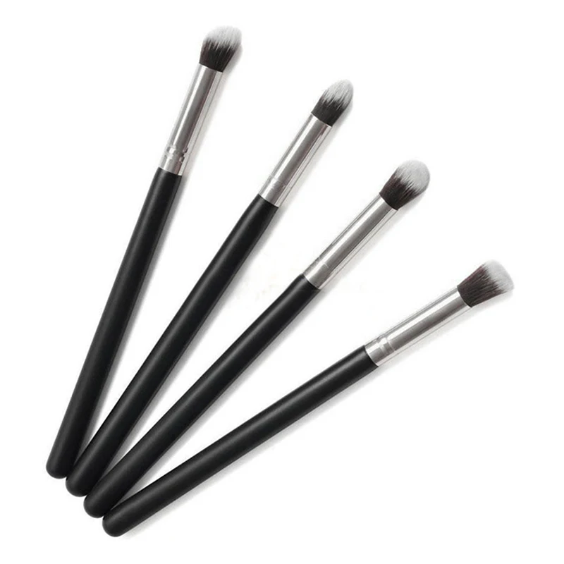 

4pcs Makup Brushes Set Soft Eyebrow Brush Eyebrow Brushes For Makeup Black Professional Pro Cosmetic Foundation Eye Tool Brushes