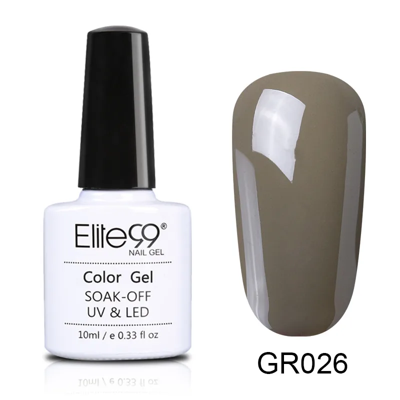 Elite99, 10 мл, зеленый цвет, серия, Гель-лак для ногтей, долговечный Гель-лак для ногтей, вылечивается с УФ-лампой, светодиодный лак для ногтей, Гель-лак - Цвет: GR026