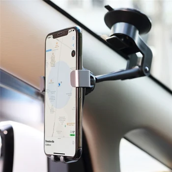 

ROCK Universal Metal Gravity Auto Lock Car Holder 360 Degree Rotation Adjustable Sucker Phone Windshield Mount Bracket Holder