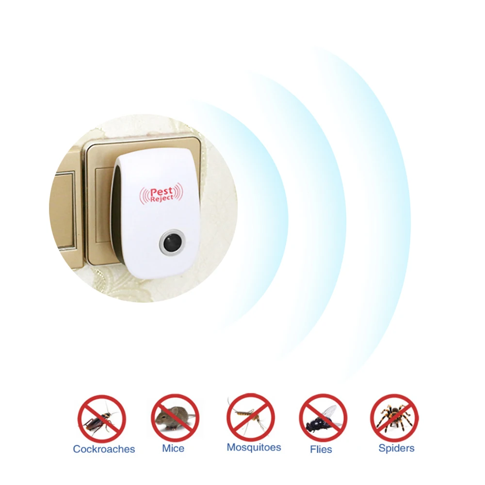 

Pest Control Electronic Against Mosquito Insect Spider Mat Cockroach Rejection Repellent Repeller Ultrasonic Pest Repeller