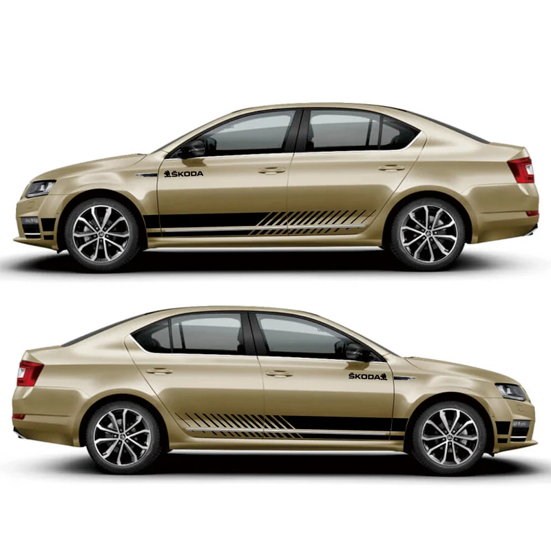 Автостайлинг TAIYAO Спортивная Автомобильная наклейка для Skoda Octavia стикер Mark Levinson