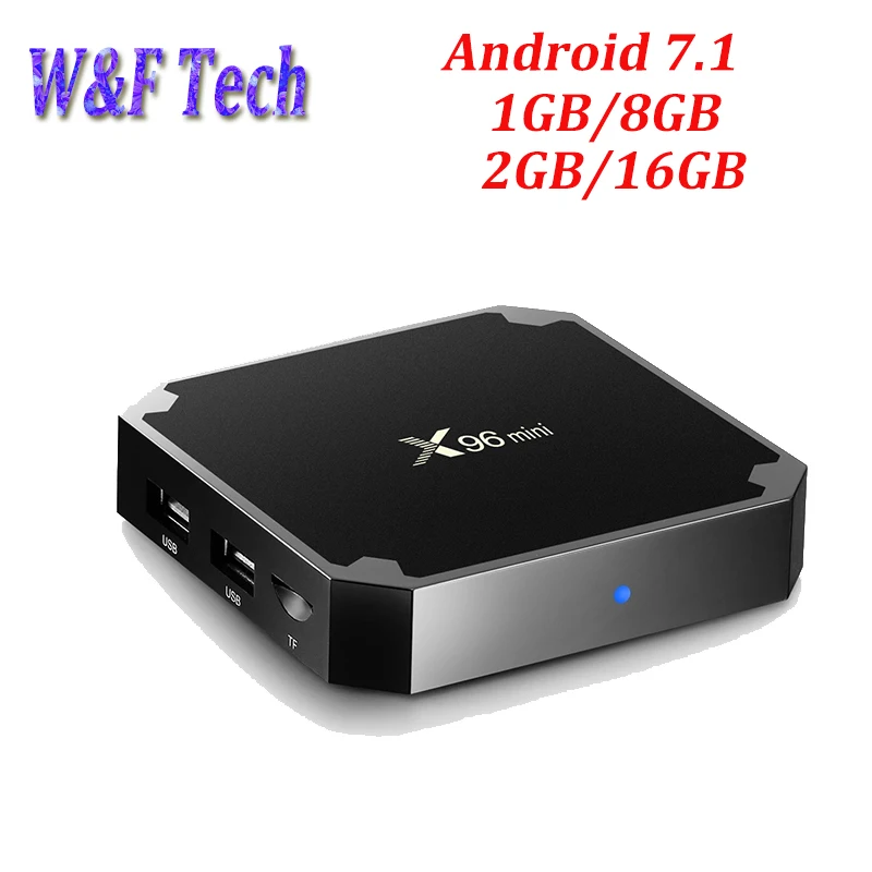 

20pcs X96 mini Android TV Box Amlogic S905W Quad Core Android 7.1 1GB 8GB 2.4G WIFI 4K Smart Media Player 2GB 16GB Set top box