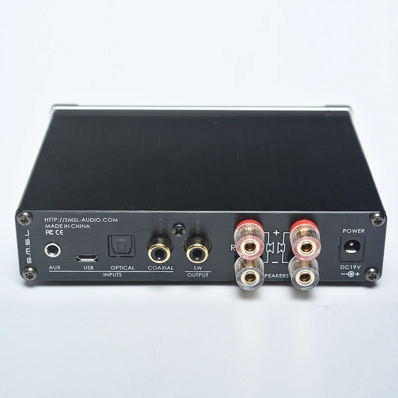 SMSL Q5 Pro High Quality HiFi 2.0 Pure Digital Home Audio Amplifier Input Optical/Coaxial/USB/ Power 45W*2 Remote Control