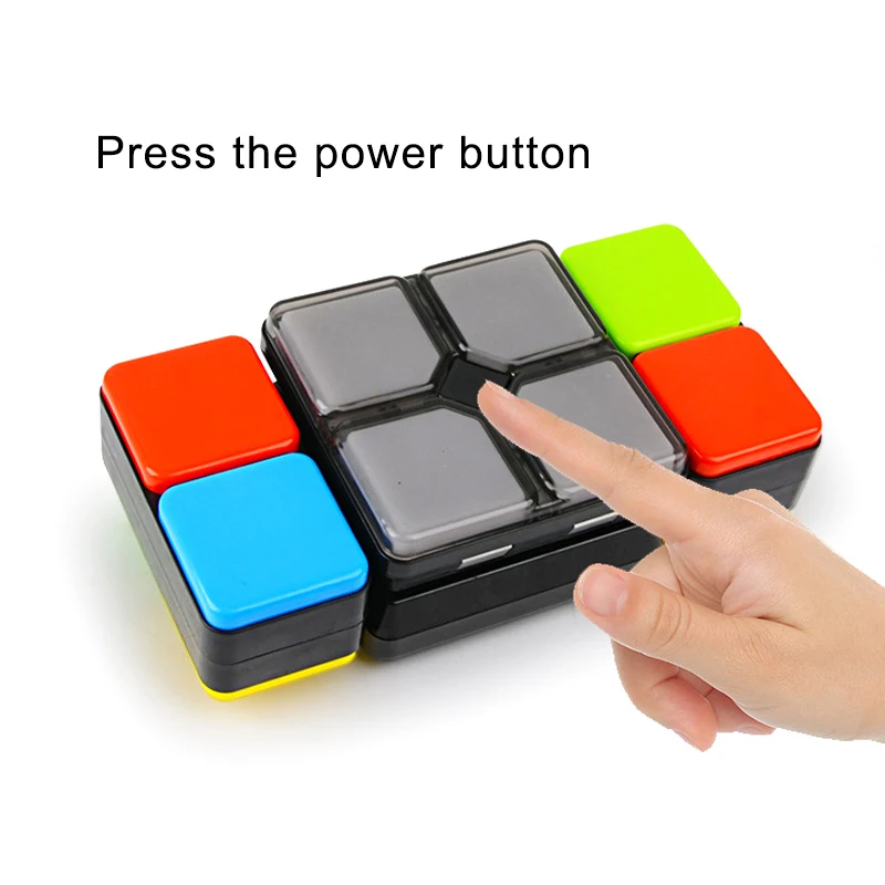 1 шт. 4 режима игры волшебный куб флип слайд куб головоломка игрушка с светильник уровень скорости памяти многопользовательские режимы NSV775