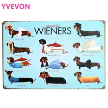 Замечательный сосиски металлическая банка доска собака вывеска для декора Винтаж щенок доска для домашних животных день рождения в игровой комнате дома LJ6-1 20x30 см A1