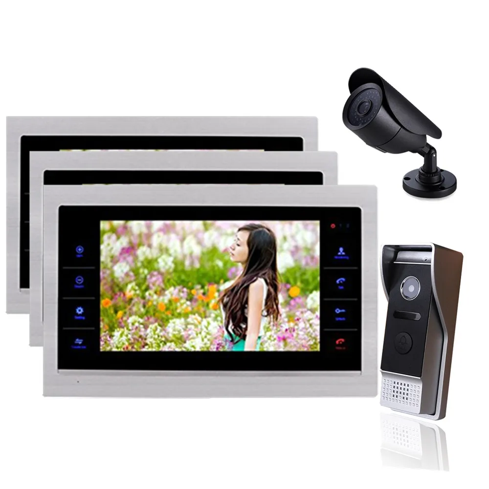 

Homefong Door Video Camera Video Doorbell System with Camera 3.7MM Lens Security 1200TVL 3V1V1 Home Apartment Entry Kit