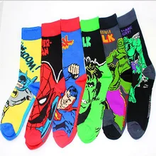 Новое поступление, оригинальные брендовые носки супергероев, Супермен, Бэтмен, Капитан Америка, носки для скейтеров, длинные модные носки для активного отдыха
