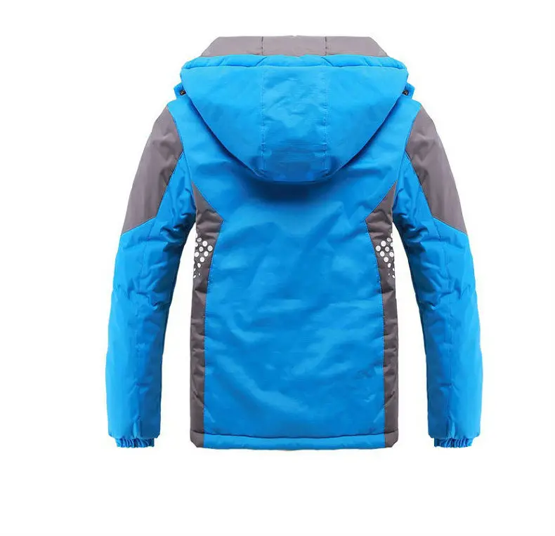 Детская верхняя одежда теплое пальто спортивная детская одежда двухслойные водонепроницаемые ветрозащитные утепленные куртки для мальчиков и девочек осень-зима