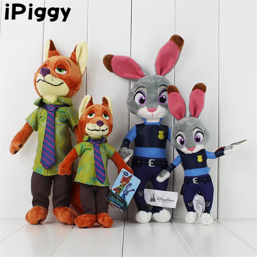 

23-34cm Zootopia Plush Toy Cartoon Brinquedos for Kids Nick Wilde Judy Hopps Cute Plush Doll