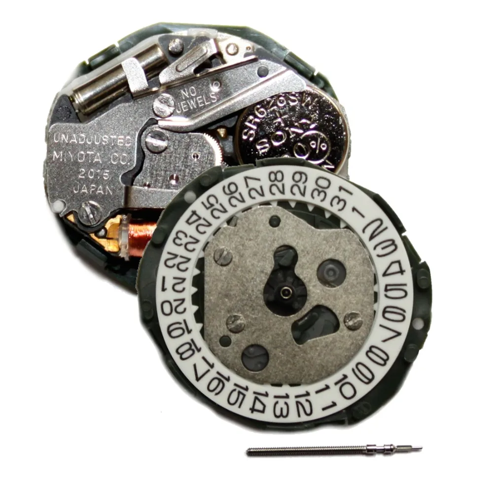 Wholesale 2pcs./pack Miyota 2015 Quartz Watch Movement With Date