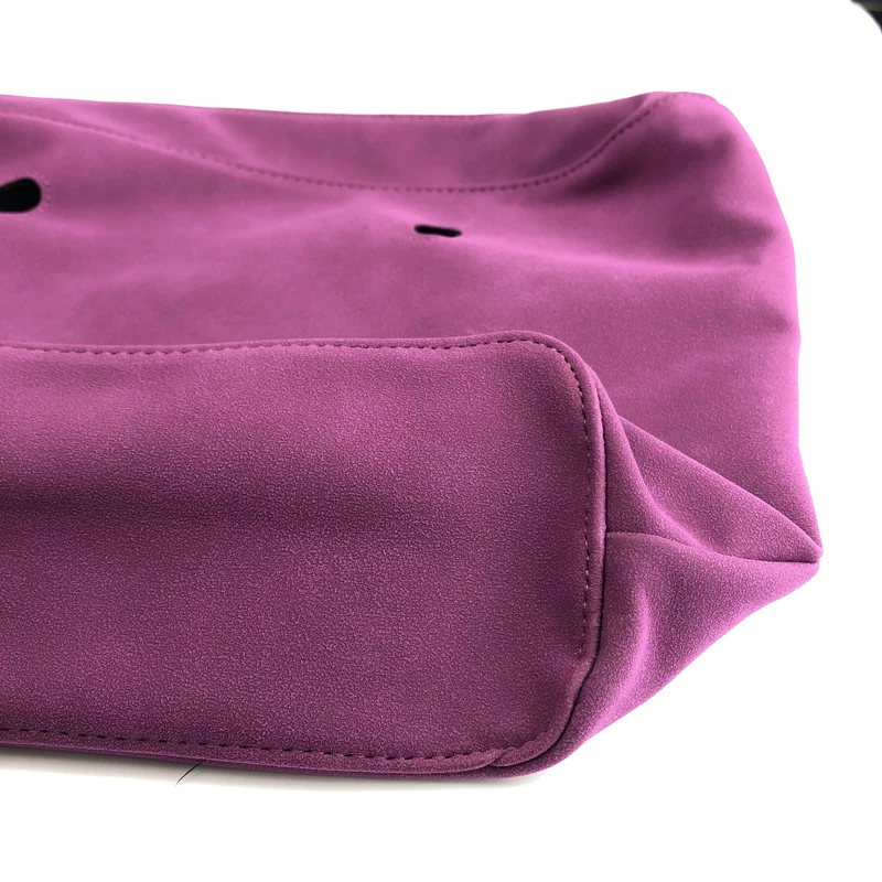 Class Mini Purple cashemere PU leahter inserts interior for obag silicon bag handbag accessories  Inner Lining Insert for O Bag