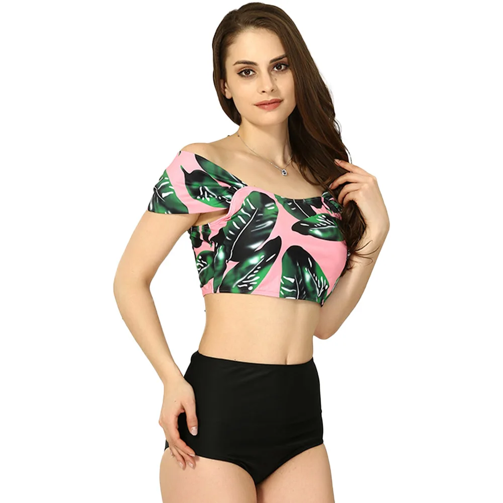 

Bikin Set 2019 Quite comfortable Swimwear Sexy High Waist Women Printed Summer women's swimming suit